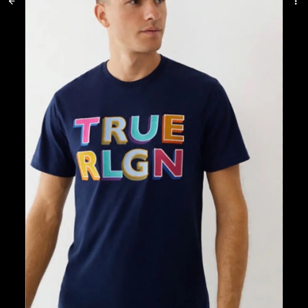 True Religion Men's Navy Graphic T-Shirt